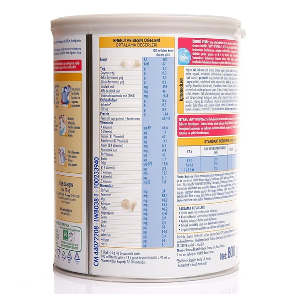 SMA Optipro Probiyotik 2 Bebek Devam Sütü 6-12 Ay 400gr - 3