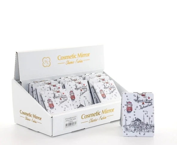 Taşlı İstanbul Tasarımı El Aynası İnce Alk2471a ürün görseli 1