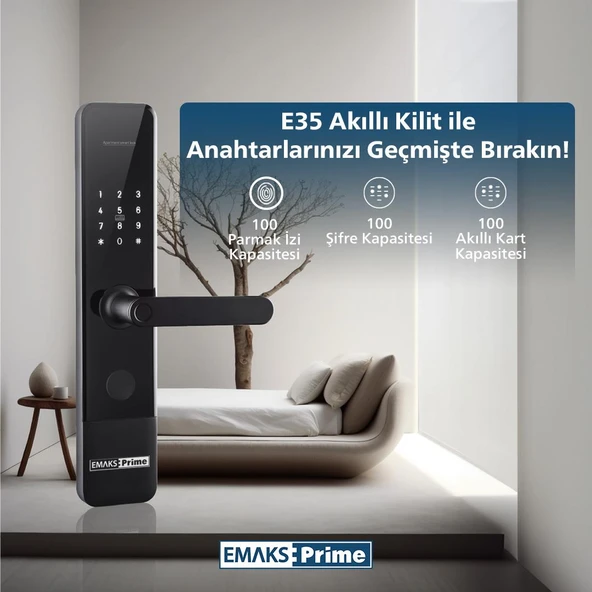 PHILPS E35 AKILLI KAPI KILIDI SIYAH - 6