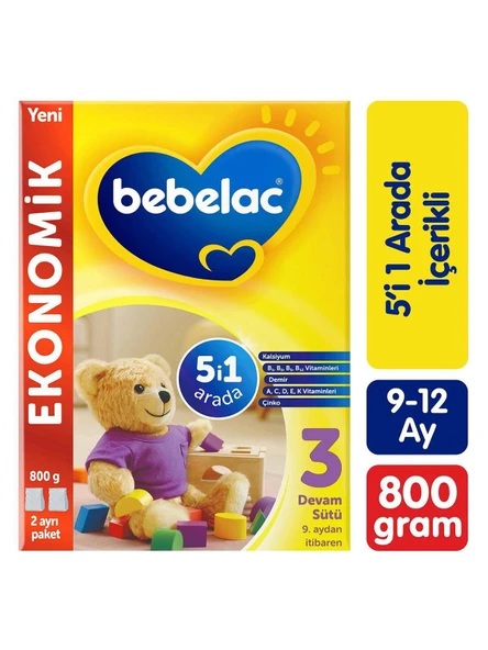 Bebelac Bebek Devam Sütü No3 800gr - 2