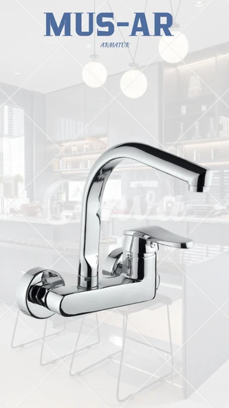 Krom Duvardan Yandan Aplik ürün görseli 1