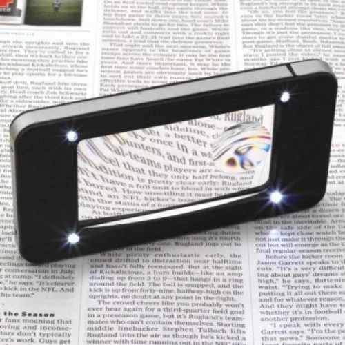 İphone  Şekli Led Işıkları Ile Led Aydınlatmalı,3x5x,okuma Büyüteç - 2