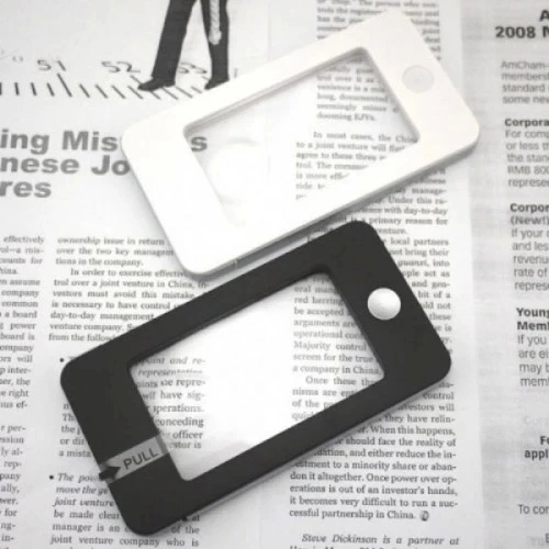 İphone Şekli Led Işıkları Ile Led Aydınlatmalı,3x5x,okuma Büyüteç - 7