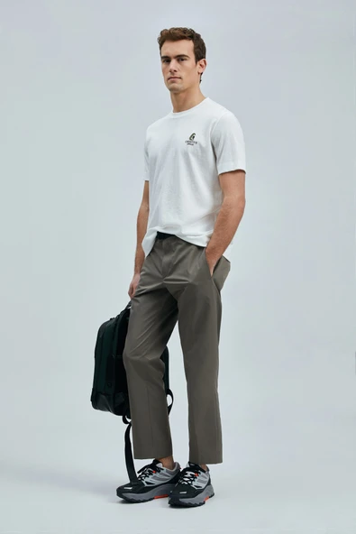 Olıvıa Modern Grafik T- Shirt Kırık Beyaz - Resim 4