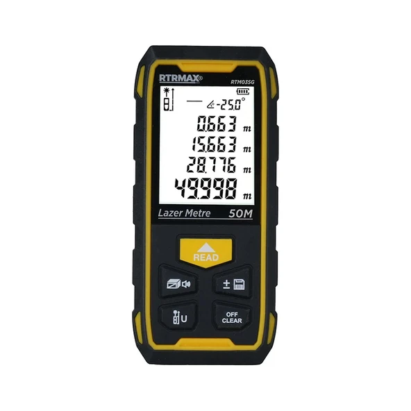 Rtm035g Şarjlı Lazer Mesafe Ölçer 50 Mt Yeşil Renk - 1