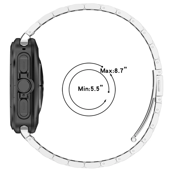 Samsung Galaxy Watch 7 Ultra 47mm Uyumlu Orijinal Pim Ayarlanabilir Çelik Kordon - 9