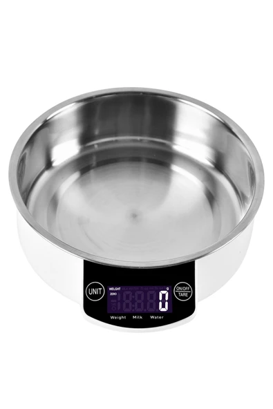 5 Kg Lcd Ekranlı Hassas Su Süt Ölçer Hazneli Sporcu Evcil Hayvan Terazisi Tartısı - 2