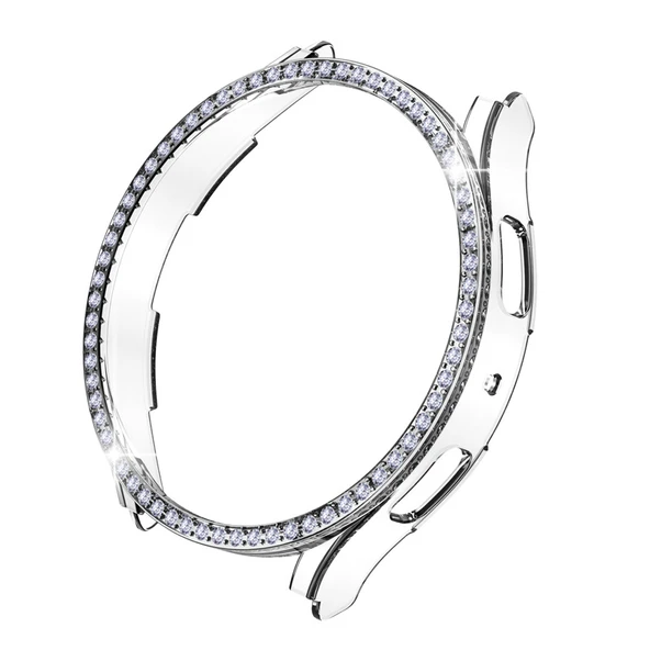 Samsung Galaxy Watch 4 5 6 7 44mm Uyumlu Parlak Taşlı Ekran Kasa Kılıf Koruyucu - 12