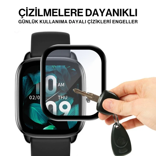 Xiaomi Redmi Watch 4 ile Uyumlu 3D Full Ekran Koruyucu - Resim 2