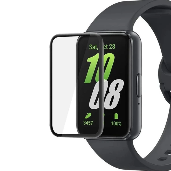 Samsung Galaxy Fit 3 R390 ile Uyumlu 3D Cam Full Ekran Koruyucu ürün görseli
