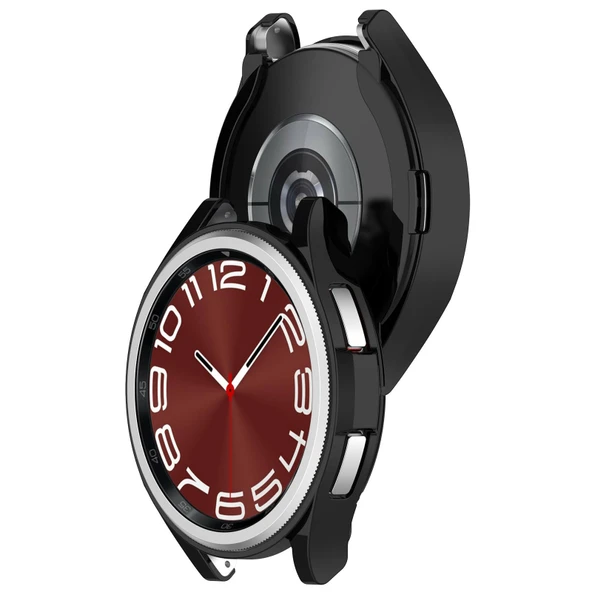 Samsung Galaxy Watch 6 43mm Uyumlu Kasa Ekran Koruyucu 360 Tam Koruma Kılıf Kapak - 7
