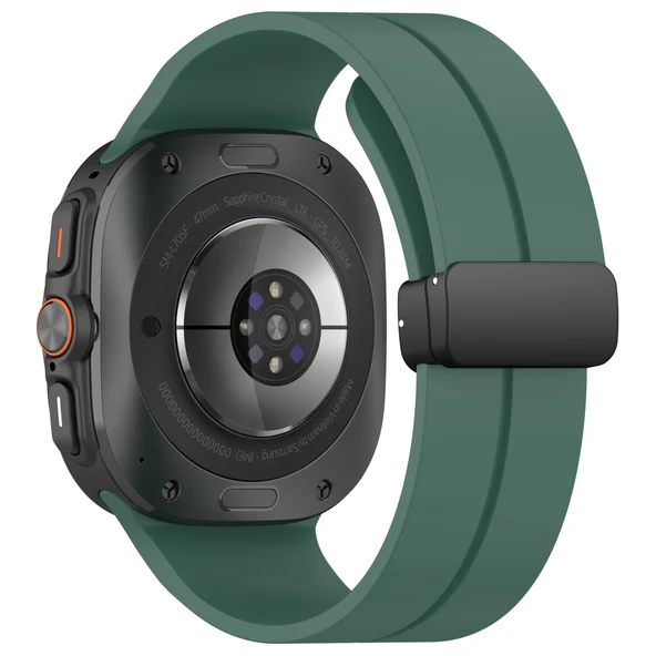 Samsung Galaxy Watch 7 Ultra 47mm Uyumlu Manyetik Mıknatıslı Band Silikon Kordon Kayış - 10