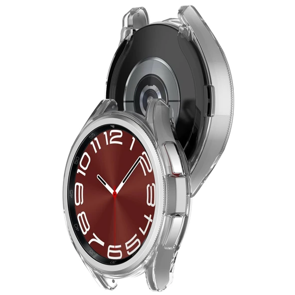 Samsung Galaxy Watch 6 47mm Uyumlu Kasa Ekran Koruyucu 360 Tam Koruma Kılıf Kapak - 3