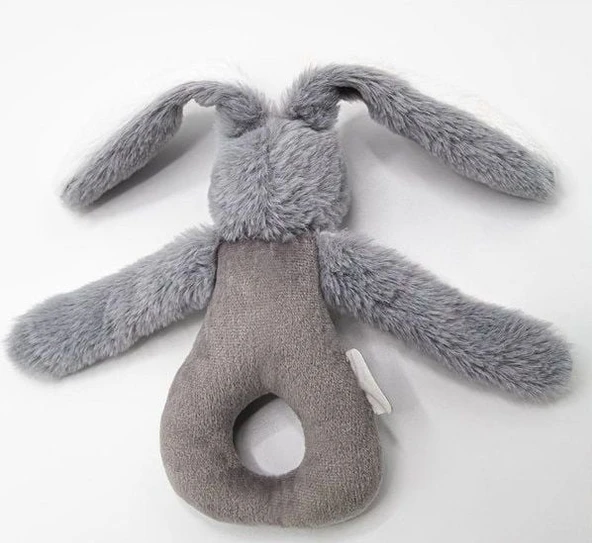BabyJem Tutmalı Peluş Mini Tavşan 842 Gri - 4