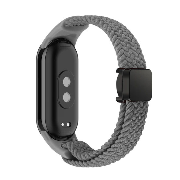 Xiaomi Mi Band 8 Mi Band 9 Uyumlu Manyetik Mıknatıslı Band Örgü Kordon Kayış - 3