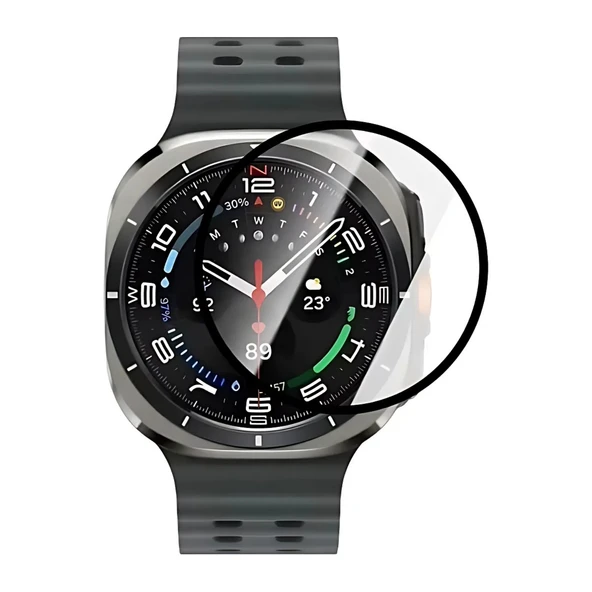 Samsung Galaxy Watch 7 Ultra 47mm ile Uyumlu 3D Full Ekran Koruyucu ürün görseli