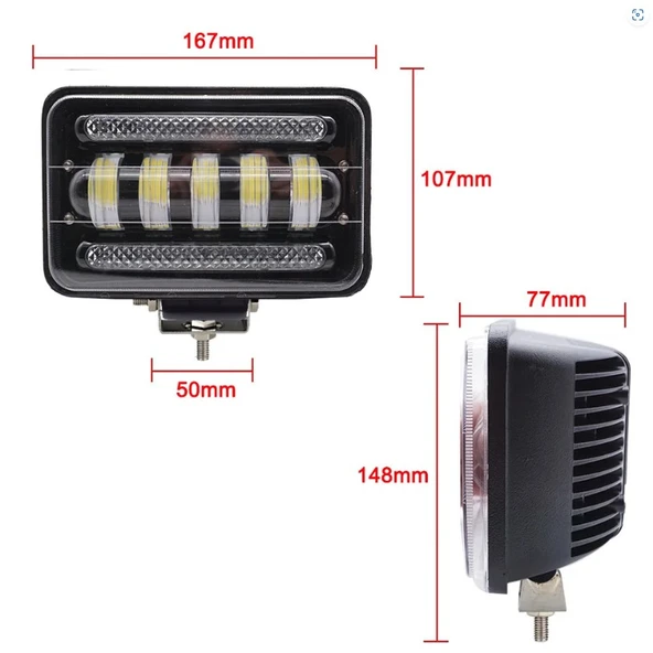 15 Led 30W Off Road Gündüz Farı Sis Lambası Projektör - 3