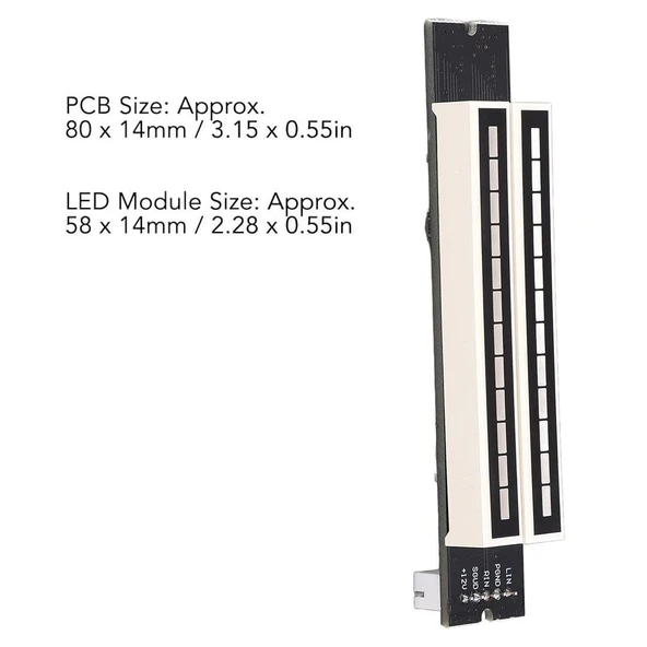 Ayt Powermaster PM-26793 Amplifikatör 12 Bit Led Müzik Seviyesi Gösterge Modülü Turuncu Kırmızı DC 12 Volt - 4
