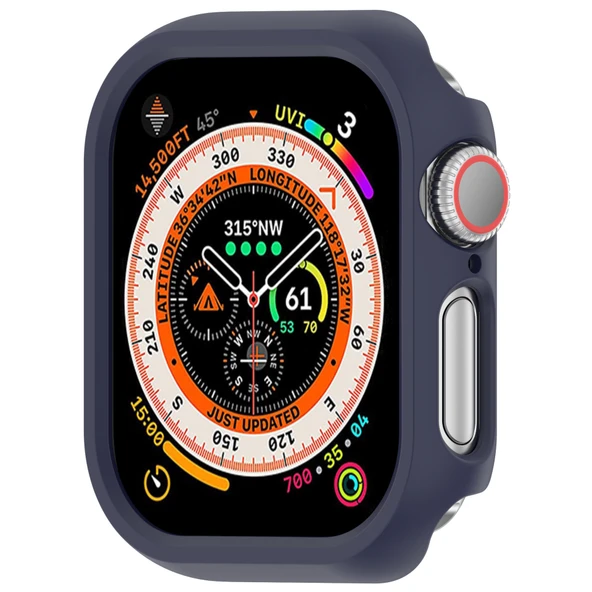 Apple Watch 10. Nesil 46mm Uyumlu Rubber Sert Plastik Koruma Kasa Kılıfı - 6