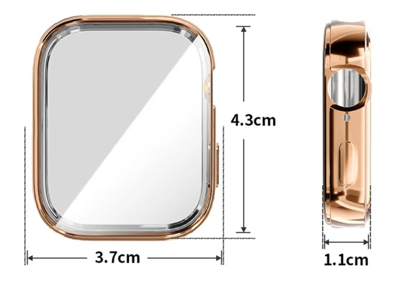 Huawei Watch Fit 3 Uyumlu Kasa Ekran Koruyucu 360 Tam Koruma Kılıf Kapak - 12
