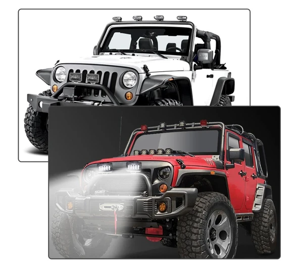 15 Led 30W Off Road Gündüz Farı Sis Lambası Projektör - 4