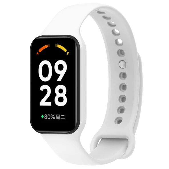 Redmi Band 2 Xiaomi Mi band 8 Active Uyumlu Silikon Kordon Kayış