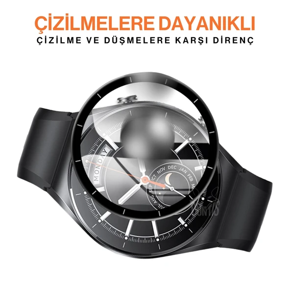 Xiaomi Watch S1 ile Uyumlu 3D Full Ekran Koruyucu - Resim 3