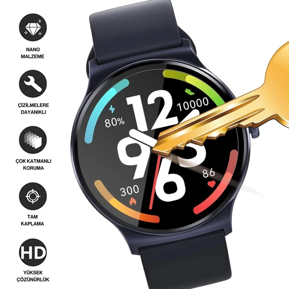 Haylou Solar Lite ile Uyumlu 3D Full Ekran Koruyucu - Resim 5