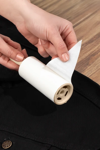 Porsima 3104 Kedi Köpek Tüy Toplayıcı Rulo 4 Adet Yedek Rulo Krem