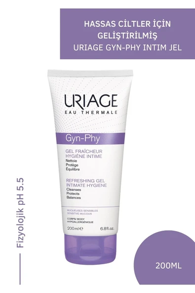 Uriage Gyn Phy Refreshing Gel Hassas Ciltlere Özgü Geliştirilen Hassas Formlu Intim Jel 200ml