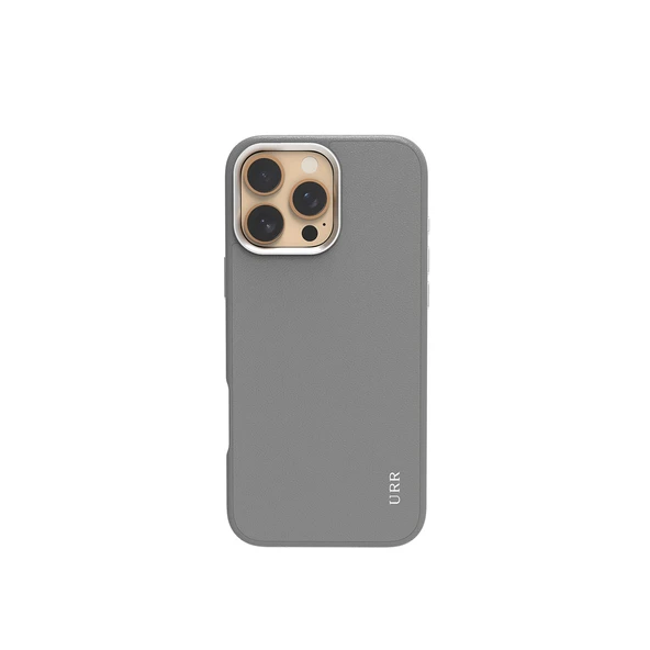 URR iPhone 16 Pro Max İle Uyumlu Innovative Leather Magsafe Kapak Titan Gri