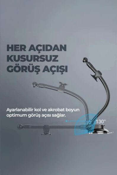 Araç İçi Magsafe ile Uyumlu Akrobat Manyetik Vantuzlu Telefon Tutucu - 4