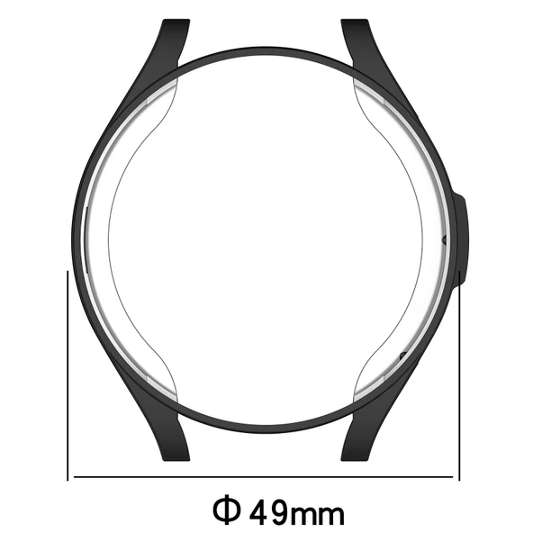 Samsung Galaxy Watch 6 47mm Uyumlu Kasa Ekran Koruyucu 360 Tam Koruma Kılıf Kapak - 10