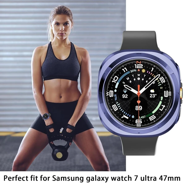 Samsung Galaxy Watch 7 Ultra 47mm Uyumlu Kasa Koruyucu 360 Tam Koruma Kılıf Kapak - 8