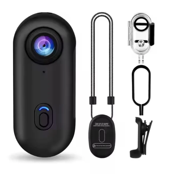 Ozmik H.264 4K Mini Aksiyon Kamerası HD Spor Kamerası, Dijital Görüntü Sabitleme, Otomatik Pozlama Siyah - 2
