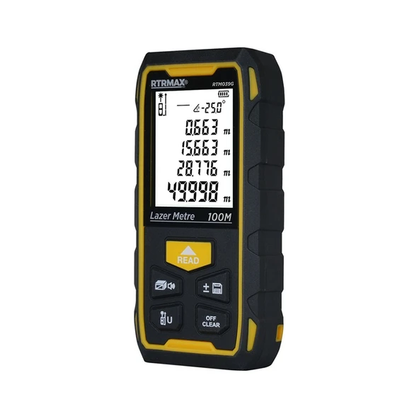 Rtm039g Şarjlı Lazer Mesafe Ölçer 100 Mt Yeşilrenk - 1