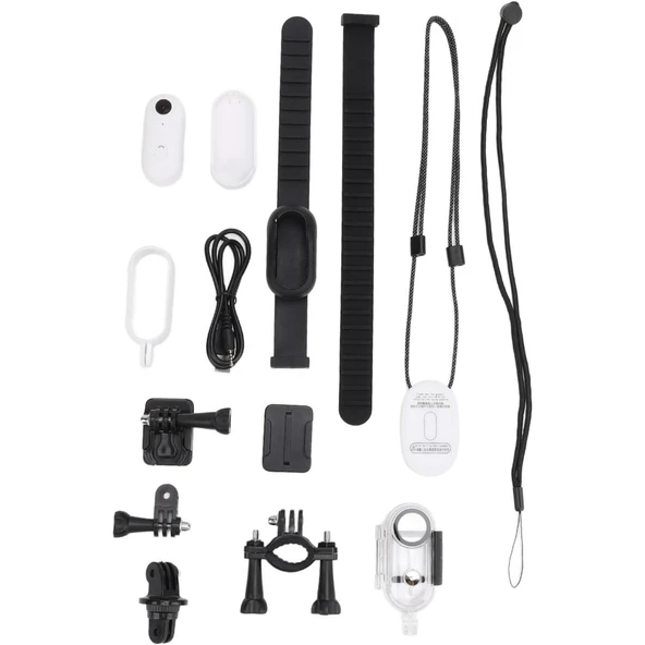 Ozmik H.264 4K Mini Aksiyon Kamerası HD Spor Kamerası, Dijital Görüntü Sabitleme, Otomatik Pozlama Beyaz - 10