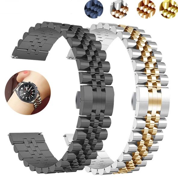 Samsung Galaxy Watch 3 45mm S3 Gear Watch Uyumlu Rolex Tasarım Kordon ürün görseli