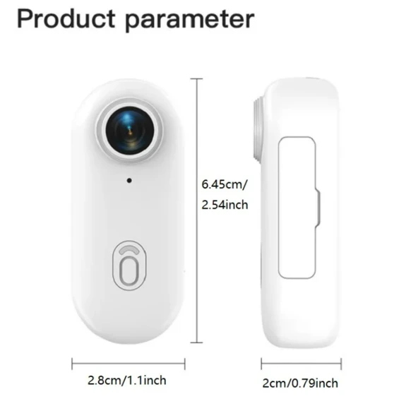 Ozmik H.264 4K Mini Aksiyon Kamerası HD Spor Kamerası, Dijital Görüntü Sabitleme, Otomatik Pozlama Beyaz - 9