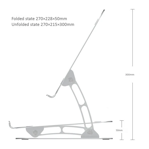 Macbook ile Uyumlu Notebook Fonksiyonel Ayarlanabilir Ergonomik Stand ND05 - 6