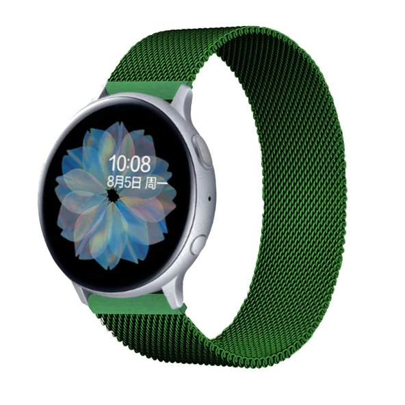 Samsung Gear S3 Frontier&Classic Metal Hasır Mıknatıslı TME Kordon - Resim 11