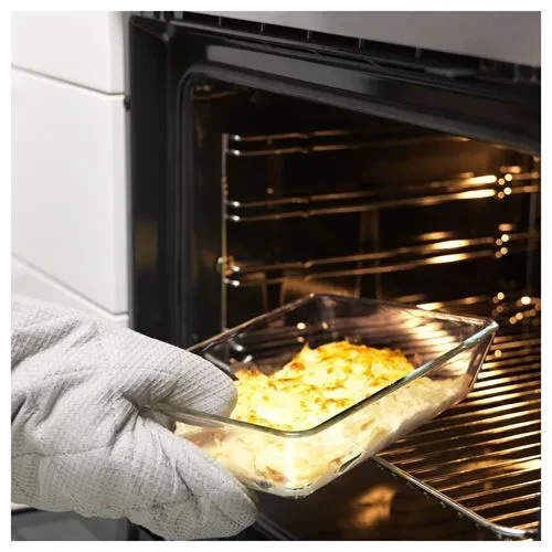 IKEA Mıxtur Mutfak Fırın Servis Kabı Tepsi Cam 27x18 Cm - Resim 2