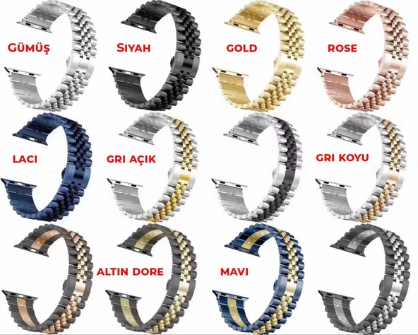 Huawei Watch Gt Gt2 Gt3 Gt4 Honor Watch Uyumlu Rolex Tasarım Kordon - Resim 2