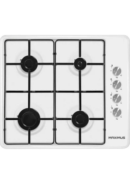 Maximus MX SE 6401 Slim Doğalgaz'lı Beyaz Set Üstü Ocak