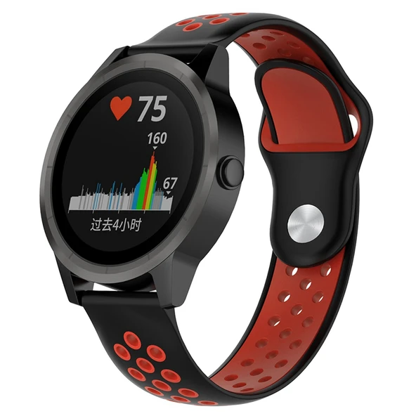 Samsung Gear S3 Classic Frontier TME Spor Silikon Kordon Kayış - Resim 3
