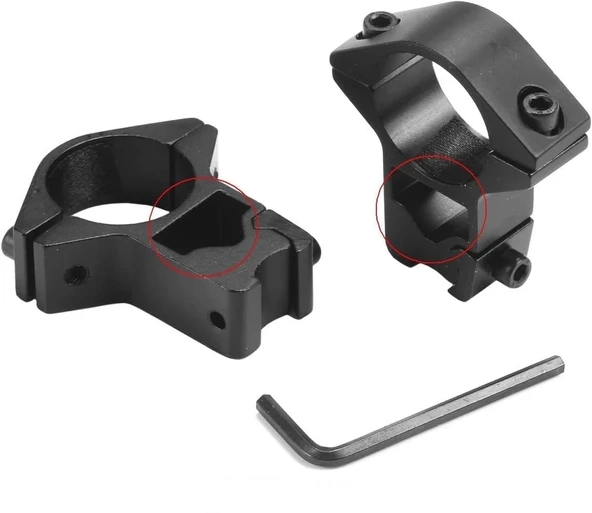 25.4mm Dürbün İçin 11mm Yüksek Havalı  / Av  Ayağı - 3