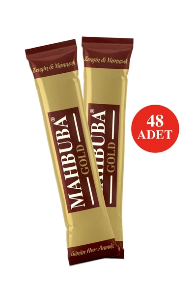 Mahbuba Çözünebilir %100 Arabica Hazır Gold Kahve Tam Kıvamında 48x2gr - 2