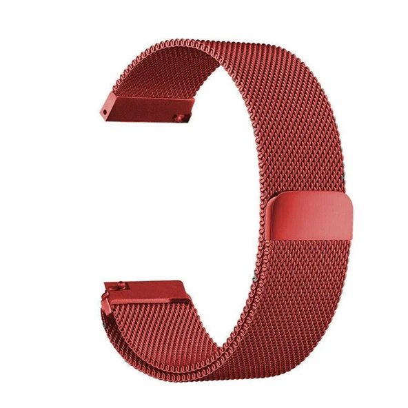 Samsung Gear S3 Frontier&Classic Metal Hasır Mıknatıslı TME Kordon - Resim 6