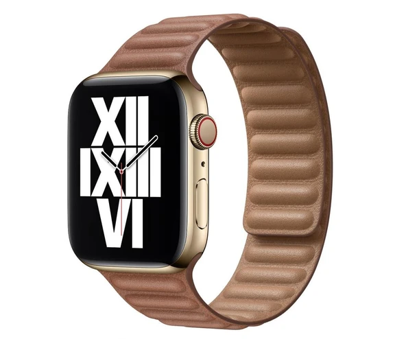 Apple Watch 7 8 9 10 Seri 40 41 42mm Uyumlu Leather Link Kordon - Resim 9