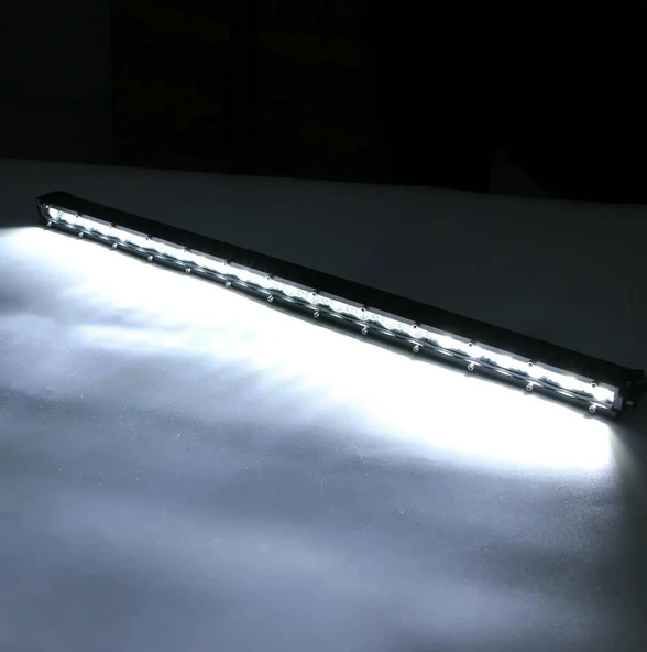 144W 48 Led Tek Sıra OffRoad Yayıcı Gündüz Farı Lambası Projektör - 2